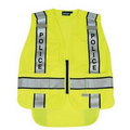 S368 ANSI 207 PSV Hi-Viz Lime Breakaway Knit Tricot Vest w/ Zipper (XL - 2X)